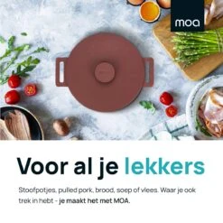MOA Gietijzeren Braadpan - Inhoud 4,75 Liter - 26CM - Rond - Alle Warmtebronnen - Ook Voor Inductie - Gewicht 5,8 Kg - Bordeaux Rood - MC26BR 14 MOA Gietijzeren Braadpan - Inhoud 4,75 Liter - 26CM - Rond - Alle Warmtebronnen - Ook Voor Inductie - Gewicht 5,8 Kg - Bordeaux Rood - MC26BR -Tefal Winkel 1200x1200 536
