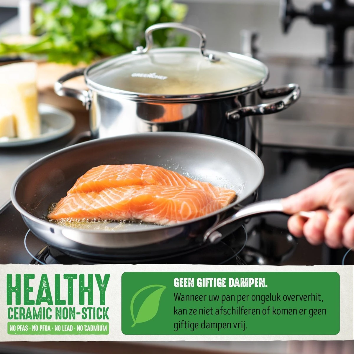 GreenChef Profile Plus Kookpan - 24cm - Inductie 10 GreenChef Profile Plus Kookpan - 24cm - Inductie - Afbeelding 8