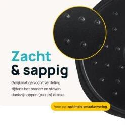 MOA Gietijzeren Braadpan - Inhoud 4,75 Liter - 26CM - Rond - Alle Warmtebronnen - Ook Voor Inductie - Gewicht 5,8 Kg - Zwart - MOAMC26B 15 MOA Gietijzeren Braadpan - Inhoud 4,75 Liter - 26CM - Rond - Alle Warmtebronnen - Ook Voor Inductie - Gewicht 5,8 Kg - Zwart - MOAMC26B -Tefal Winkel 1200x1200 568