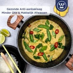 Westinghouse Kookpan/Braadpan Inductie - Ø 24 Cm - Zwart Marmer - Speciale Editie -Tefal Winkel 1200x1200 57