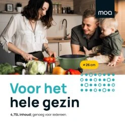 MOA Gietijzeren Braadpan - Inhoud 4,75 Liter - 26CM - Rond - Alle Warmtebronnen - Ook Voor Inductie - Gewicht 5,8 Kg - Olijfgroen - MC26OG 18 MOA Gietijzeren Braadpan - Inhoud 4,75 Liter - 26CM - Rond - Alle Warmtebronnen - Ook Voor Inductie - Gewicht 5,8 Kg - Olijfgroen - MC26OG -Tefal Winkel 1200x1200 578