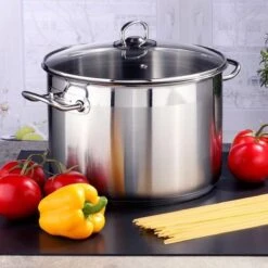 Haushalt Soeppan Met Glazen Deksel - 10 Liter- RVS 15 Haushalt Soeppan Met Glazen Deksel - 10 Liter- RVS -Tefal Winkel 1200x1200 606