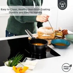 Westinghouse Performance Series - Steelpan Inductie 18cm - Zwart - Geschikt Voor Alle Warmtebronnen Inclusief Inductie En Ovenbestendig - Sauspan -Tefal Winkel 1200x1200 645
