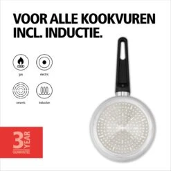 BRABANTIA INDU+ Steelpan Met Deksel - Keramische Antiaanbaklaag - Ø 16 Cm - Inductie - Pfas Vrij -Tefal Winkel 1200x1200 664