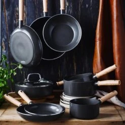 GreenChef Vintage Steelpan 16cm/1.6L - Zwart - Inductie - PFAS-vrij 12 GreenChef Vintage Steelpan 16cm/1.6L - Zwart - Inductie - PFAS-vrij -Tefal Winkel 1200x1200 676