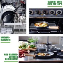 GreenChef Vintage Steelpan 16cm/1.6L - Zwart - Inductie - PFAS-vrij 16 GreenChef Vintage Steelpan 16cm/1.6L - Zwart - Inductie - PFAS-vrij -Tefal Winkel 1200x1200 678