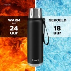 TravelR Thermosfles - Thermoskan - Drinkfles - Isoleerfles - BPA Vrij - Roestvrij Staal - 750 ML - Mat Zwart 11 TravelR Thermosfles - Thermoskan - Drinkfles - Isoleerfles - BPA Vrij - Roestvrij Staal - 750 ML - Mat Zwart -Tefal Winkel 1200x1200 693