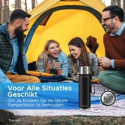 TravelR Thermosfles - Thermoskan - Drinkfles - Isoleerfles - BPA Vrij - Roestvrij Staal - 750 ML - Mat Zwart 12 TravelR Thermosfles - Thermoskan - Drinkfles - Isoleerfles - BPA Vrij - Roestvrij Staal - 750 ML - Mat Zwart -Tefal Winkel 1200x1200 694