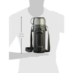 Lock&Lock Thermoskan - Isoleerkan - Thee En Koffie - Lekvrij - 1,5 Liter - RVS - Inklapbaar Handvat - Zwart -Tefal Winkel 1200x1200 708