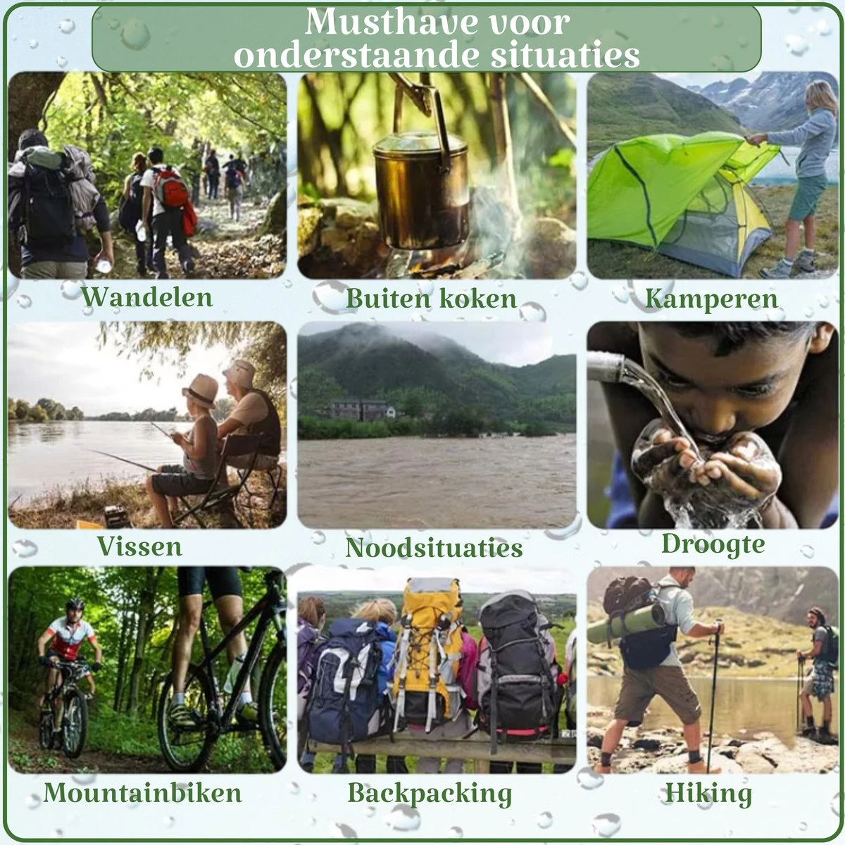 Waterfilter Survival Steddy Pro - Zuiver Gratis Drinkwater - Waterfles Waterzuivering - Waterfilter Kraan - Outdoor - FILTER 4000 LITER! 10 Waterfilter Survival Steddy Pro - Zuiver Gratis Drinkwater - Waterfles Waterzuivering - Waterfilter Kraan - Outdoor - FILTER 4000 LITER! - Afbeelding 8