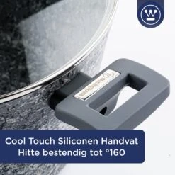 Westinghouse Kookpan/Braadpan Inductie - Ø 28 Cm - Grijs Graniet - Met Deksel - PFOA Vrij 13 Westinghouse Kookpan/Braadpan Inductie - Ø 28 Cm - Grijs Graniet - Met Deksel - PFOA Vrij -Tefal Winkel 1200x1200 80