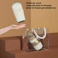 Floraweg Cup - Drinkbeker To GO- Lekvrij Dubbelwandig ,RVS 316, Thermosbeker Koffiebeker- Koffie En Thee - 400ml Zwart -Tefal Winkel 1200x1200 802