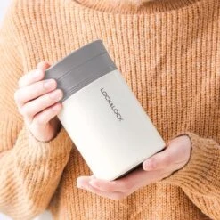 Lock&Lock RVS Thermos Lunchbox - Voedselcontainer - Voedseldrager - Lunchpot - Snackbox - Soepbeker To Go - Warme Maaltijden - Volwassenen - 500ml - Houdt Tot 6 Uur Warm - Lekvrij - Wit -Tefal Winkel 1200x1200 816