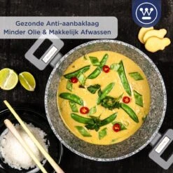 Westinghouse Kookpan/Braadpan Inductie - Ø 28 Cm - Grijs Graniet - Met Deksel - PFOA Vrij 17 Westinghouse Kookpan/Braadpan Inductie - Ø 28 Cm - Grijs Graniet - Met Deksel - PFOA Vrij -Tefal Winkel 1200x1200 82