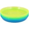 Merkloos Kinder Borden / Bordjes JENSEN - Geel / Groen / Blauw - Kunststof- Set Van 6 - Kinderservies
