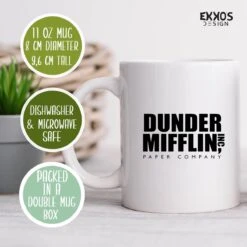 Dunder Mifflin Mok - The Office Merchandise - Michael Scoot - Koffiemok - Grappige Cadeaus - Kado Man - Cadeau Voor Man - Mokken En Bekers - Verjaardag Cadeau - Koffiekopjes - Mok Met Tekst - Collega Kado -Tefal Winkel 1200x1200 915