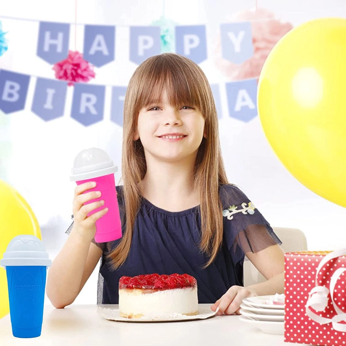 Igoods Slush Puppy Beker | Slush Maker | Slush Puppy | Slush Beker | Slush Puppy Maker - Blauw 8 Igoods Slush Puppy Beker | Slush Maker | Slush Puppy | Slush Beker | Slush Puppy Maker - Blauw - Afbeelding 6