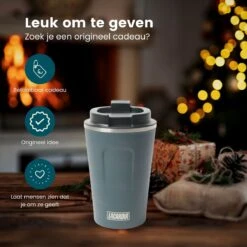 LaCardia Koffiebeker To Go Premium Blauw – Thermosbeker – Theebeker – 380ML – Herbruikbaar 16 LaCardia Koffiebeker To Go Premium Blauw – Thermosbeker – Theebeker – 380ML – Herbruikbaar -Tefal Winkel 1200x1200 961
