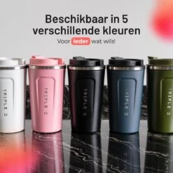 Triple J® Koffiebeker To Go - Thermosbeker - BPA & Lekvrij - 510ml - Groen -Tefal Winkel 1200x1200 978