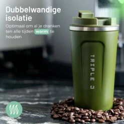 Triple J® Koffiebeker To Go - Thermosbeker - BPA & Lekvrij - 510ml - Groen -Tefal Winkel 1200x1200 982