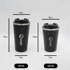 ICENTI - RVS Koffiebeker To Go - 380ml – Groen - Thermosbeker - Lekvrij - Dubbelwandig - Koffie Beker - Theebeker – Coffeemugg - Theemugg -Tefal Winkel 1200x1200 984