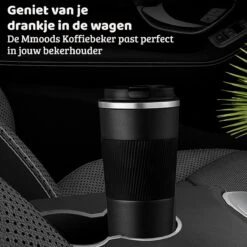 Mmoods Thermosbeker Voor Koffie En Thee 380ml - Koffiebeker To Go - Reisbeker Voor Auto - Herbruikbare Drinkfes Voor Warme En Koude Dranken - Ecologische Thermoskan Zwart Geschenk -Tefal Winkel 1200x1200 999