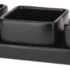 Excellent Houseware Amuse/tapas/saus Schaaltjes Met Serveerplankje - Aardewerk - Mat Zwart 1 Excellent Houseware Amuse/tapas/saus Schaaltjes Met Serveerplankje - Aardewerk - Mat Zwart -Tefal Winkel 1200x407