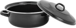 Lite-Body - Emaille - Magnus Braadpan 24cm/2,5l Met Deksel - Zwart - Inductie 7 Lite-Body - Emaille - Magnus Braadpan 24cm/2,5l Met Deksel - Zwart - Inductie -Tefal Winkel 1200x452 1