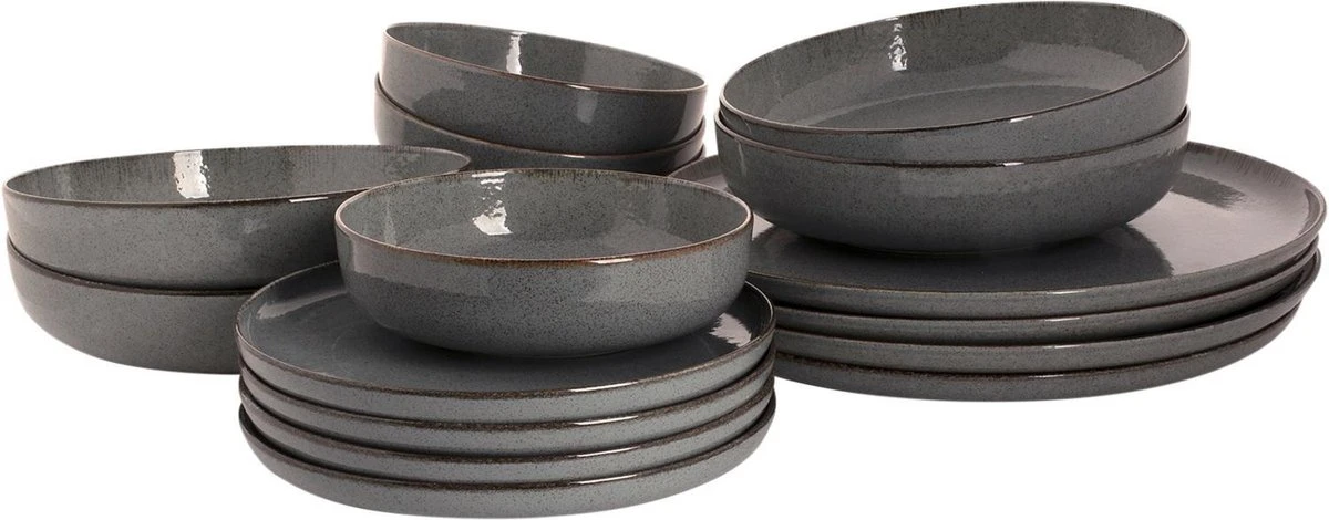 Palmer Serviesset Antigo Porselein 4-persoons 16-delig Blauw 20 Palmer Serviesset Antigo Porselein 4-persoons 16-delig Blauw - Afbeelding 18