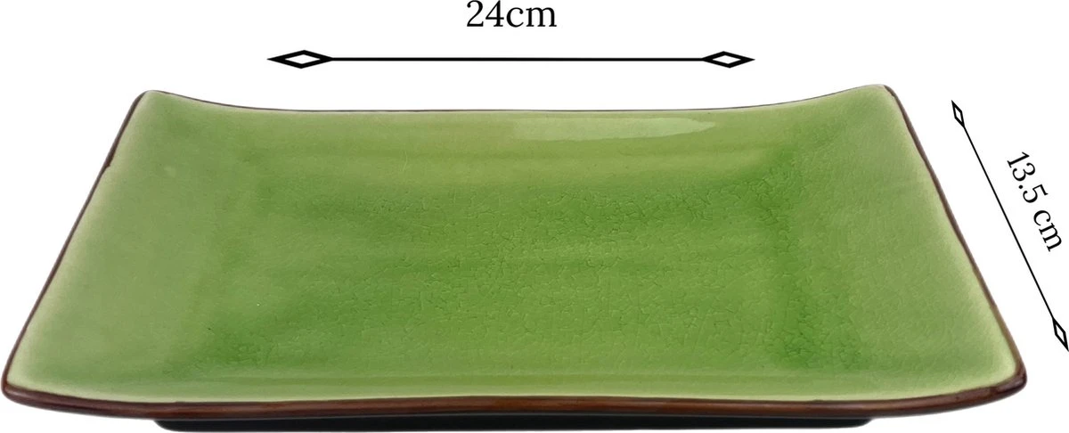 Sushi Servies Set 2 Personen | Groen | Luxe Sushi Servies | Handgemaakt | Sushi Bord En Schaaltjes | 2 Paar Chopsticks | Japanse Kwaliteit | Kirin Gumi Fine Collection | Keramiek | Vaatwasser Bestendig | 5-delig 4 Sushi Servies Set 2 Personen | Groen | Luxe Sushi Servies | Handgemaakt | Sushi Bord En Schaaltjes | 2 Paar Chopsticks | Japanse Kwaliteit | Kirin Gumi Fine Collection | Keramiek | Vaatwasser Bestendig | 5-delig - Afbeelding 2