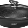 BIKO - Wokpan Ø 36 Cm - Marmeren Coating - Glazen Deksel - Wadjan - Zwart 2 BIKO - Wokpan Ø 36 Cm - Marmeren Coating - Glazen Deksel - Wadjan - Zwart -Tefal Winkel 1200x513 1