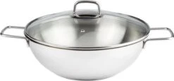 ERNESTO® Wokpan Ø32 Cm - Ruime Wokpan Inclusief Rooster Met Deksel RVS , Geschikt Voor Alle Soorten Kookplaten - Inclusief Inductie -Tefal Winkel 1200x560
