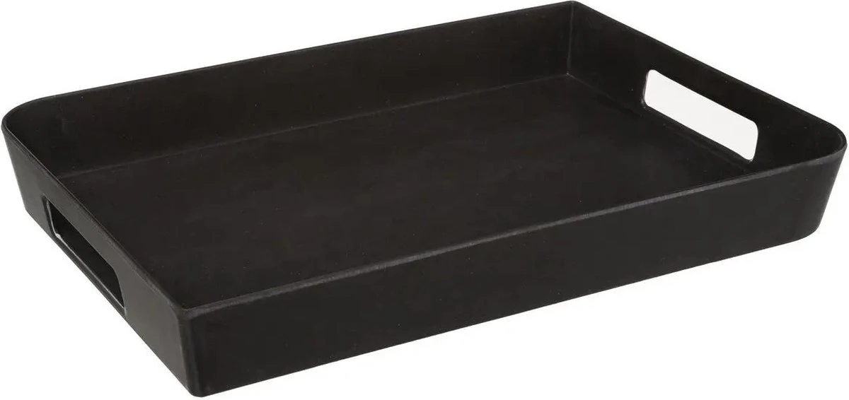 Dienblad/serveerblad Rechthoekig 35 X 25 Cm Zwart Met Handvaten - Serveerbladen, Dienbladen & Keukenbenodigdheden 3 Dienblad/serveerblad Rechthoekig 35 X 25 Cm Zwart Met Handvaten - Serveerbladen, Dienbladen & Keukenbenodigdheden