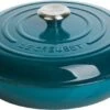 Le Creuset Braadpan Campagnard Signature Deep Teal - ø 30 Cm / 3.5 Liter -Tefal Winkel 1200x574
