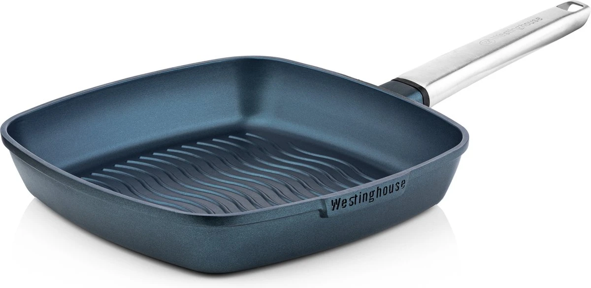 Westinghouse Performance Series - Grillpan Inductie 28cm - Luxe Grillpan - Blauw - Steakpan - Geschikt Voor Alle Warmtebronnen Inclusief Inductie En Ovenbestendig 3 Westinghouse Performance Series - Grillpan Inductie 28cm - Luxe Grillpan - Blauw - Steakpan - Geschikt Voor Alle Warmtebronnen Inclusief Inductie En Ovenbestendig