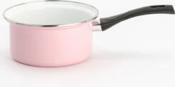 Lite-Body Pannenset - 3-delig - 2 Kookpannen & 1 Steelpan - Emaille - Serafijn Roze -Tefal Winkel 1200x602