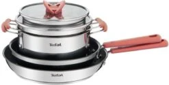 TEFAL G720S604 6-delige Stapelbare Pannenset OPTI'SPACE - RVS - Alle Kookplaten Inclusief Inductie -Tefal Winkel 1200x609 1