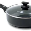 GreenPan Cambridge Hapjespan Met Deksel 24cm - Zwart - Inductie - PFAS-vrij -Tefal Winkel 1200x621 1