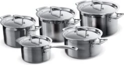 Le Creuset RVS Kookpan 18cm / 20cm / 24cm + Lage Kookpan 20cm + Steelpan 16cm -Tefal Winkel 1200x634 1