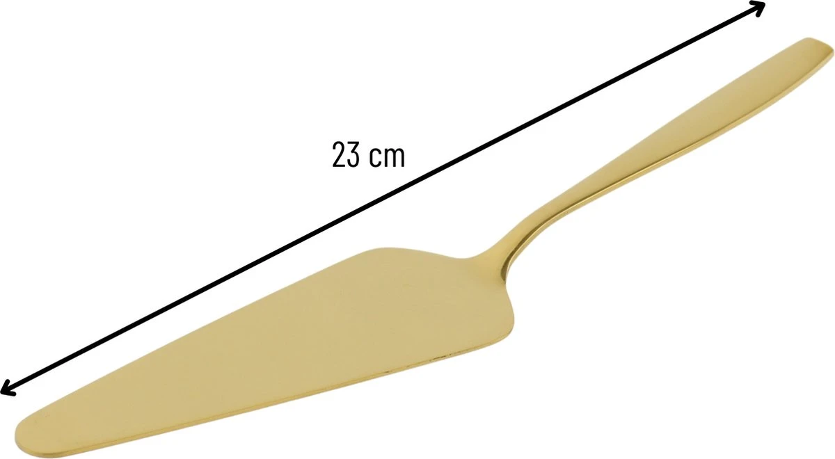 Orange85 Taartschep - Cakeschep - Goud - RVS - 23 Cm - Bakspullen 4 Orange85 Taartschep - Cakeschep - Goud - RVS - 23 Cm - Bakspullen - Afbeelding 2