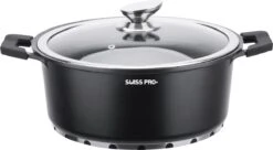 Swiss Pro+ | Set 14 Delige Pannenset | Inductie - Pannensets - Glazen Deksel - Met Afneembare Handgreep - Marmeren Interieur -PFAS-vrij | Black (Zwart) -Tefal Winkel 1200x662