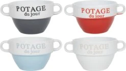 Tavola - Soepkom - 4 Stuks - Keramiek - 4 Kleuren - 12.5X8.5Cm - Potage Du Jour -Tefal Winkel 1200x682 3