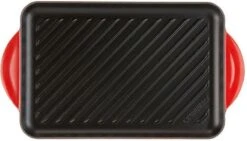 Le Creuset - Gietijzeren Grillplaat - 32x22cm - Kersenrood -Tefal Winkel 1200x685