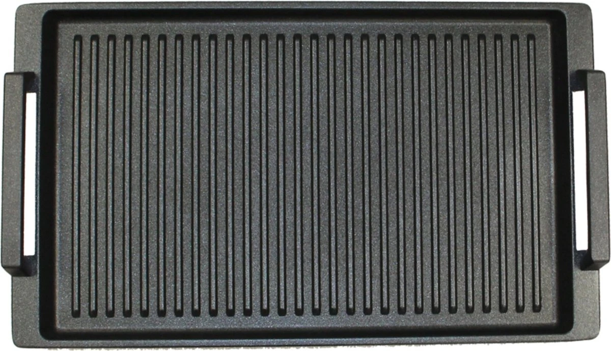 Eurolux Grillplaat Met Grepen - 41 X 24 X 2.5 Cm - Zwart - Aluminium - Geschikt Voor Alle Warmtebronnen 6 Eurolux Grillplaat Met Grepen - 41 X 24 X 2.5 Cm - Zwart - Aluminium - Geschikt Voor Alle Warmtebronnen - Afbeelding 4