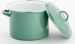 Lite-Body Magnus Soeppan/Stamppotpan Met Deksel - 24cm/8l - Emaille - Olijf Groen -Tefal Winkel 1200x698 2