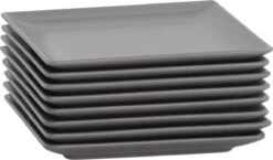 Lite-Body Hermes Gebaksbordjes - Set Van 8 Stuks - Ø16 Cm - Grijs Mat 8 Lite-Body Hermes Gebaksbordjes - Set Van 8 Stuks - Ø16 Cm - Grijs Mat -Tefal Winkel 1200x705 1