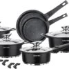Swiss Pro+ | Set 14 Delige Pannenset | Inductie - Pannensets - Glazen Deksel - Met Afneembare Handgreep - Marmeren Interieur -PFAS-vrij | Black (Zwart) -Tefal Winkel 1200x723 2