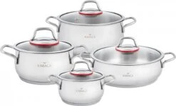 Karaca Emirgan Pannenset - 8 Delig - Geschikt Voor Inductie -Tefal Winkel 1200x730