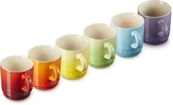 Le Creuset Set Van 6 Koffiebekers 200 Ml Regenboog Kleuren -Tefal Winkel 1200x735 1