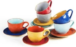 Vivi Oggi - Koffiekopjes Set Van 6 - Ø 9cm - Cappuccino - Kop En Schotel - 150 Ml - Italië 20 Vivi Oggi - Koffiekopjes Set Van 6 - Ø 9cm - Cappuccino - Kop En Schotel - 150 Ml - Italië -Tefal Winkel 1200x746